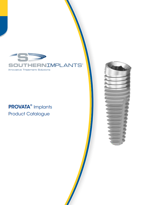 Catalogue d'implants dentaires Provata