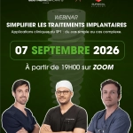 Affiche webinar implants dentaires 7 septembre 2026
