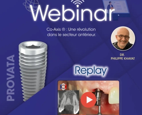Webinar sur implant Co-Axis avec replay vidéo.