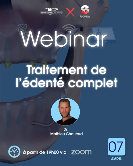 Webinar sur le traitement de l'édenté complet.