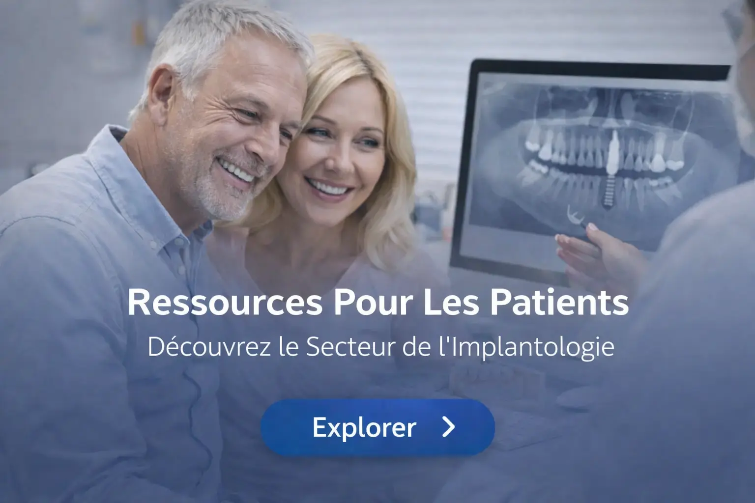 Un couple de patient dans un cabinet dentaire