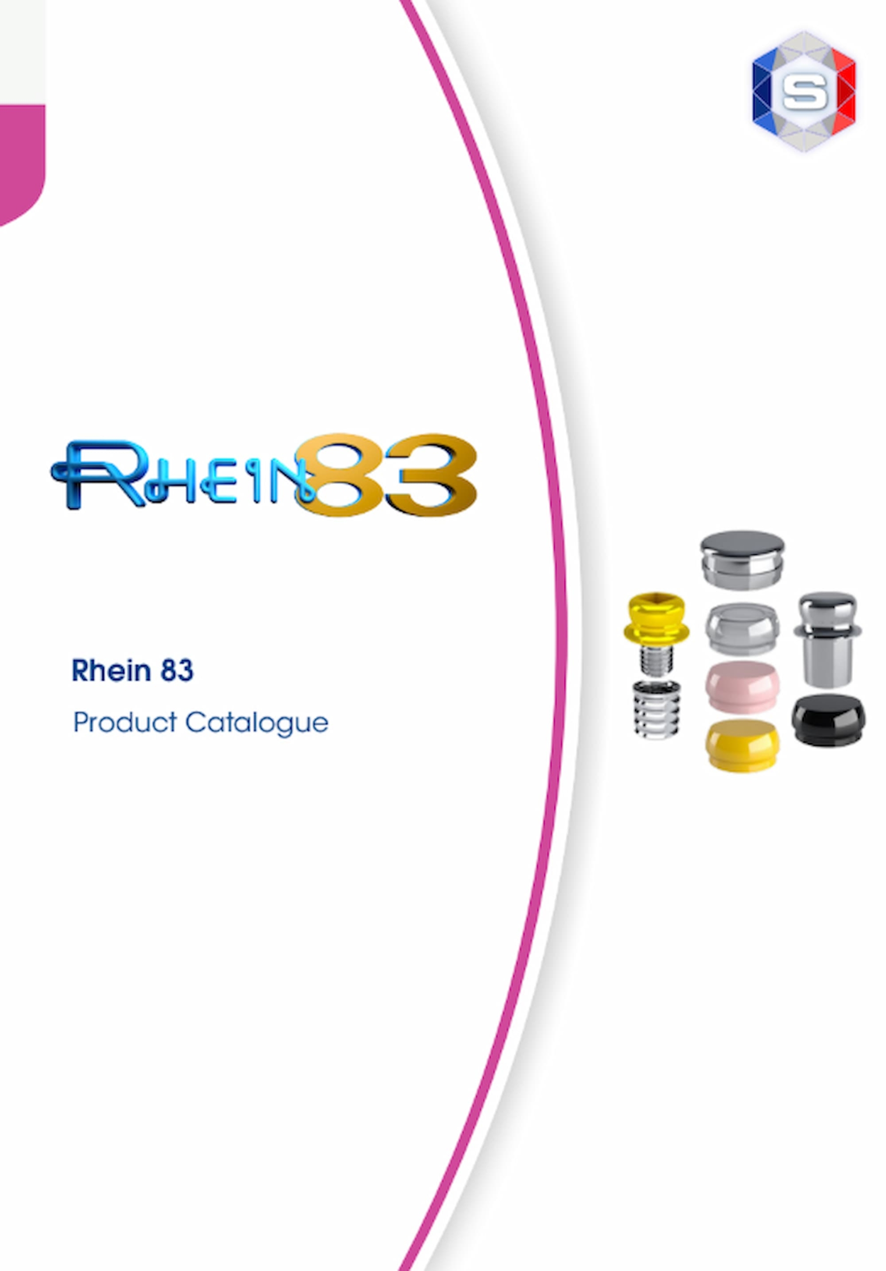 Catalogue Rhein 83 avec pièces colorées.