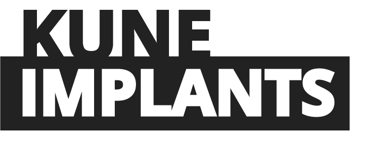 Logo de Kune Implants en noir et blanc.